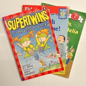 3/$20 😀 Learn to Read Level 2, Supertwins, My Tooth is Loose, Amelia Bedelia